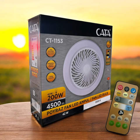 Cata Ct-1153 Poyraz Fan Led Ampul