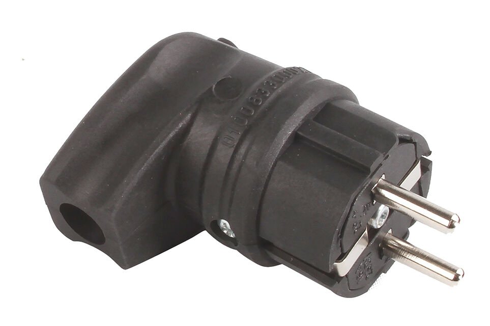 Mut-27 1X16 A. Monofaze Topraklı Erkek Fiş(Eğik)