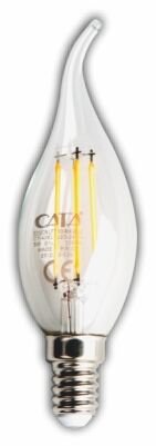 Cata Ct-4062G 4W Led Filament Kıvrık Buji Ampul (Günışığı)