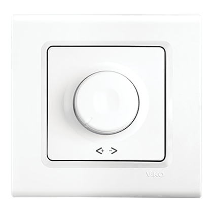 Viko Linnera Beyaz Dimmer Rotatif 40-600W Çerçeve Dahil