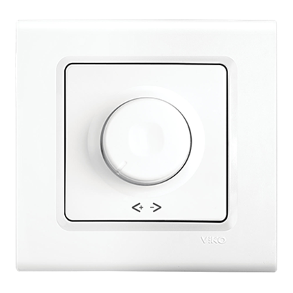 Viko Linnera Beyaz Dimmer Rotatif 40-600W Çerçeve Dahil