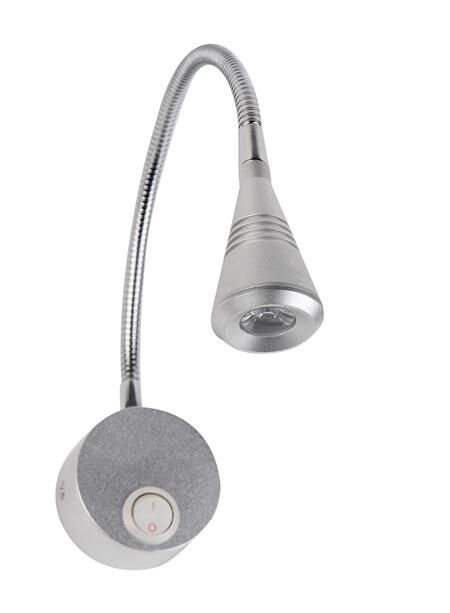 Horoz Kuğu 3W Gümüş 4200K Led Aplik