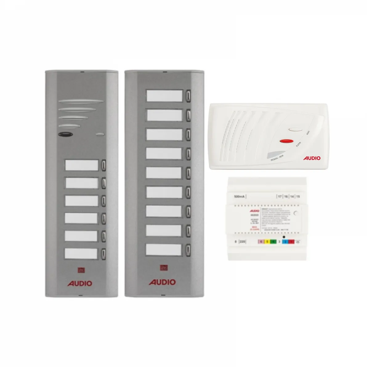 Audıo Konuşmalı Diafon 15 Daire Takım Tek Sıra