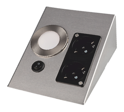 Cata Ct-5109G 2W Üçgen Spot Günışığı (Ledli+Çift Prizli)