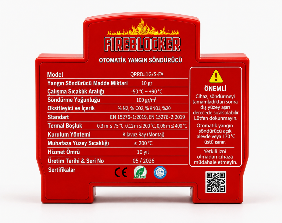 Fire Blocker Otomatik Yangın Söndürücü