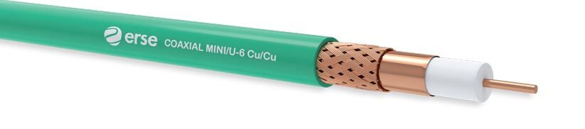 Erse Coaxial Mini/U-6 Cu/Cu  Pvc Anten Kablosu