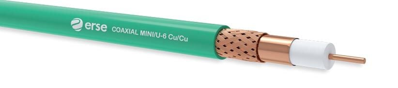 Erse Coaxial Mini/U-6 Cu/Cu  Pvc Anten Kablosu