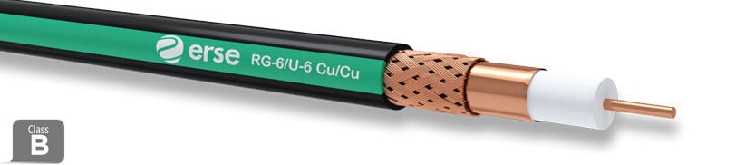 Erse Coaxial Rg 6/U-6 Cu/Cu Class B Pvc Anten Kablosu