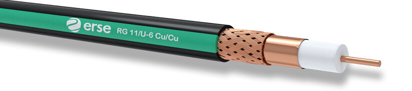 Erse Coaxial Rg 11/U-6 Cu/Cu Pvc Anten Kablosu