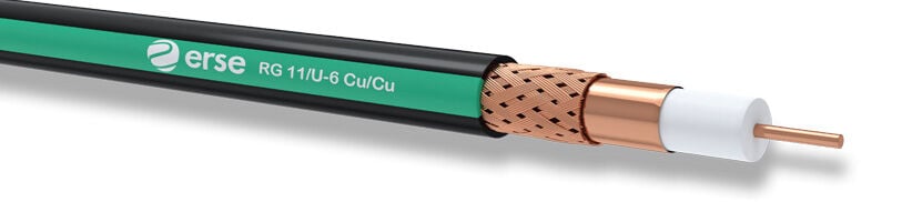 Erse Coaxial Rg 11/U-6 Cu/Cu Pvc Anten Kablosu