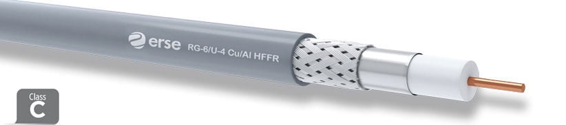 Erse Coaxial Rg 6/U-4 Cu/Al Class C Hffr Anten Kablosu