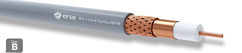 Erse Coaxial Rg 11/U-6 Cu/Cu Class B Hffr Anten Kablosu