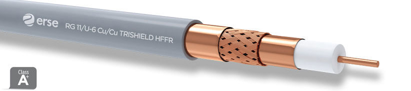 Erse Coaxial Rg 11/U-6 Cu/Cu Trishield Class A+ Hffr Anten Kablosu