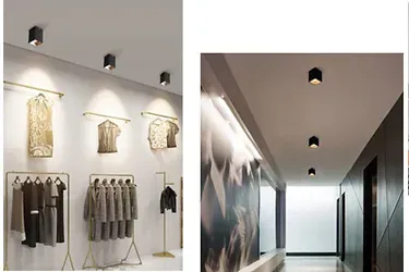 Cata Ct-5420Sp Bergama  Sıva Üstü Dekoratif Armatür  (Gu-10) (Siyah+Platın)