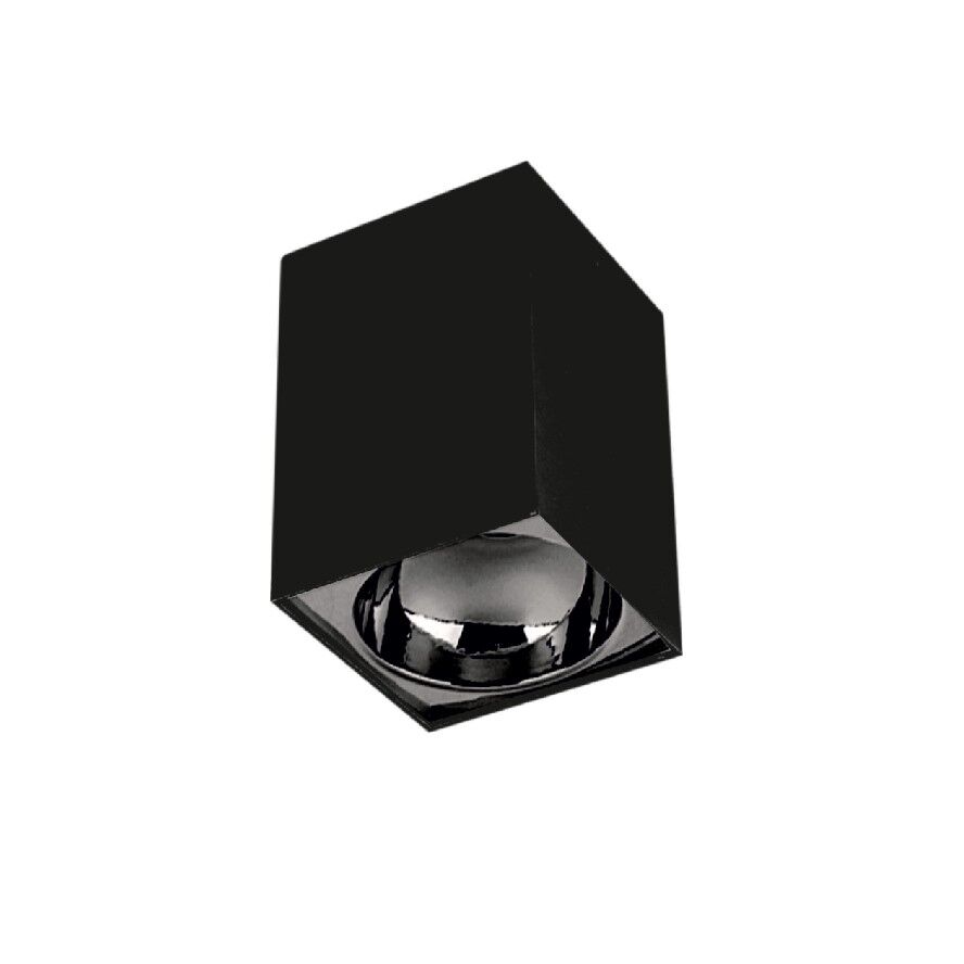 Cata Ct-5420Sp Bergama  Sıva Üstü Dekoratif Armatür  (Gu-10) (Siyah+Platın)