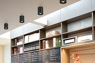 Cata Ct-5421 Foça Sıva Üstü Dekoratif Armatür  (Gu-10 ) (Siyah+ Bakır)