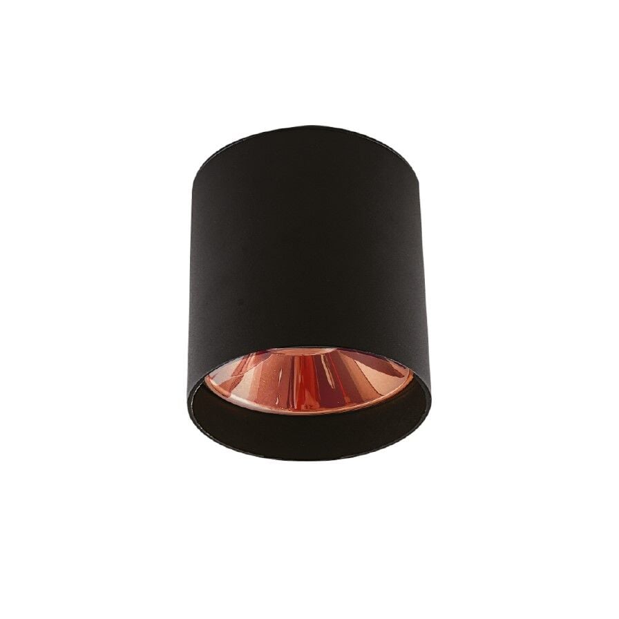 Cata Ct-5421 Foça Sıva Üstü Dekoratif Armatür  (Gu-10 ) (Siyah+ Bakır)