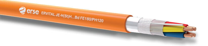 Erse Ervital Je-H(St)H…Bd Fe180/Ph120/E30 2X2X0,8+0,8 mm Yangın Alarm Kablosu