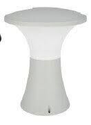 Horoz Papatya-1 Bahçe Aydınlatması Gri E27