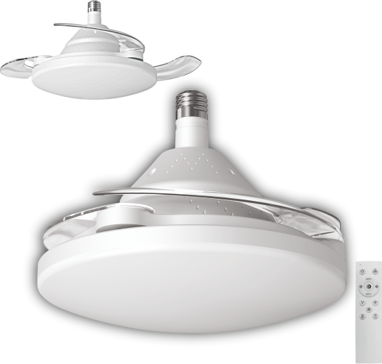 Cata Ct-1156 Dolunay Fan Led Ampul (Hayalet Pervaneli)(Beyaz)