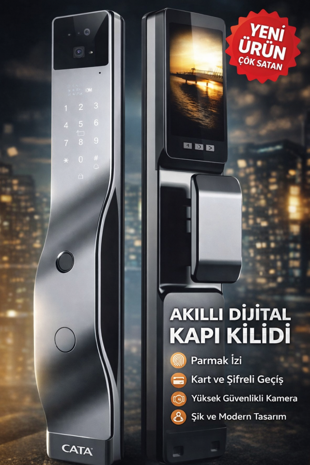 Cata Ct-4040 Akıllı Kameralı Kilit
