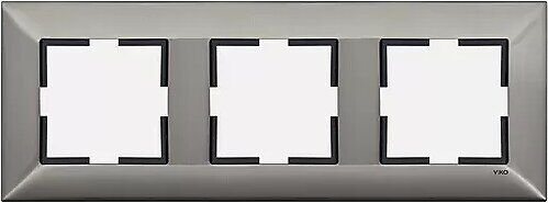 Trenda Metal Inox Üçlü Çerçeve