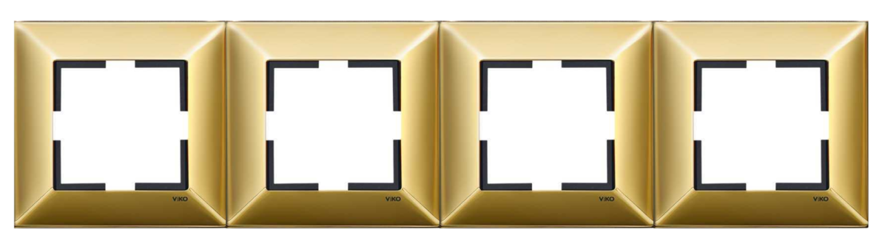 Trenda Metal Gold Dörtlü Çerçeve