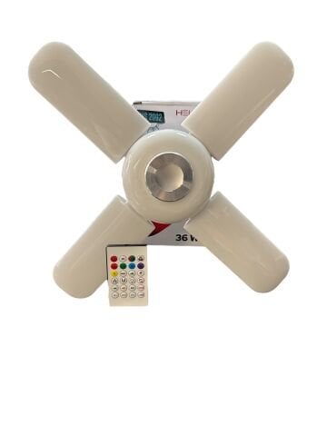 36W 4+1 Pervane Uzaktan Kumandalı Hoparlör Rgb Led Ampul