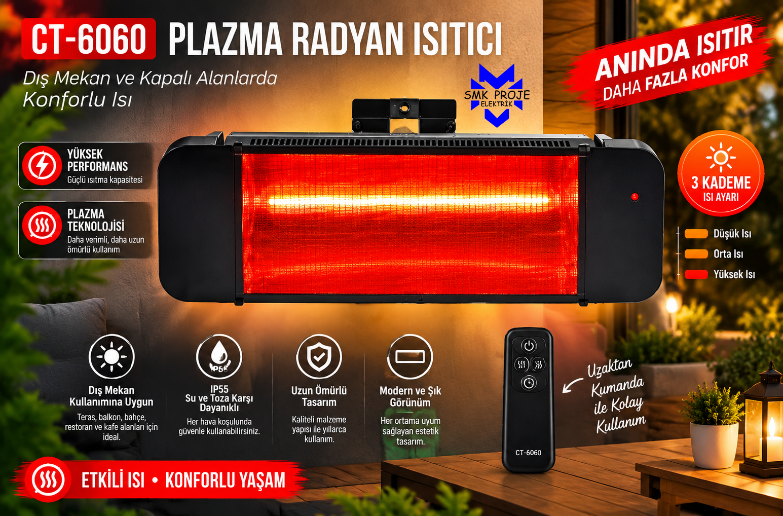 Cata Ct-6060 Plazma Isıtıcı