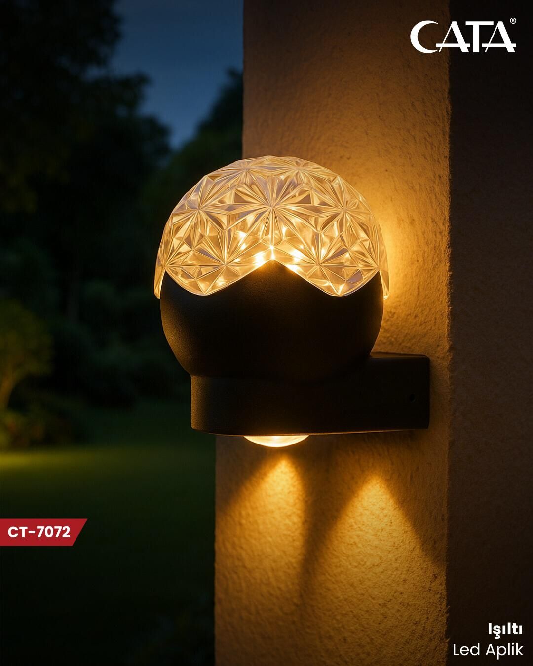 Cata Ct-7072 Işıltı Led Aplik Günışığı