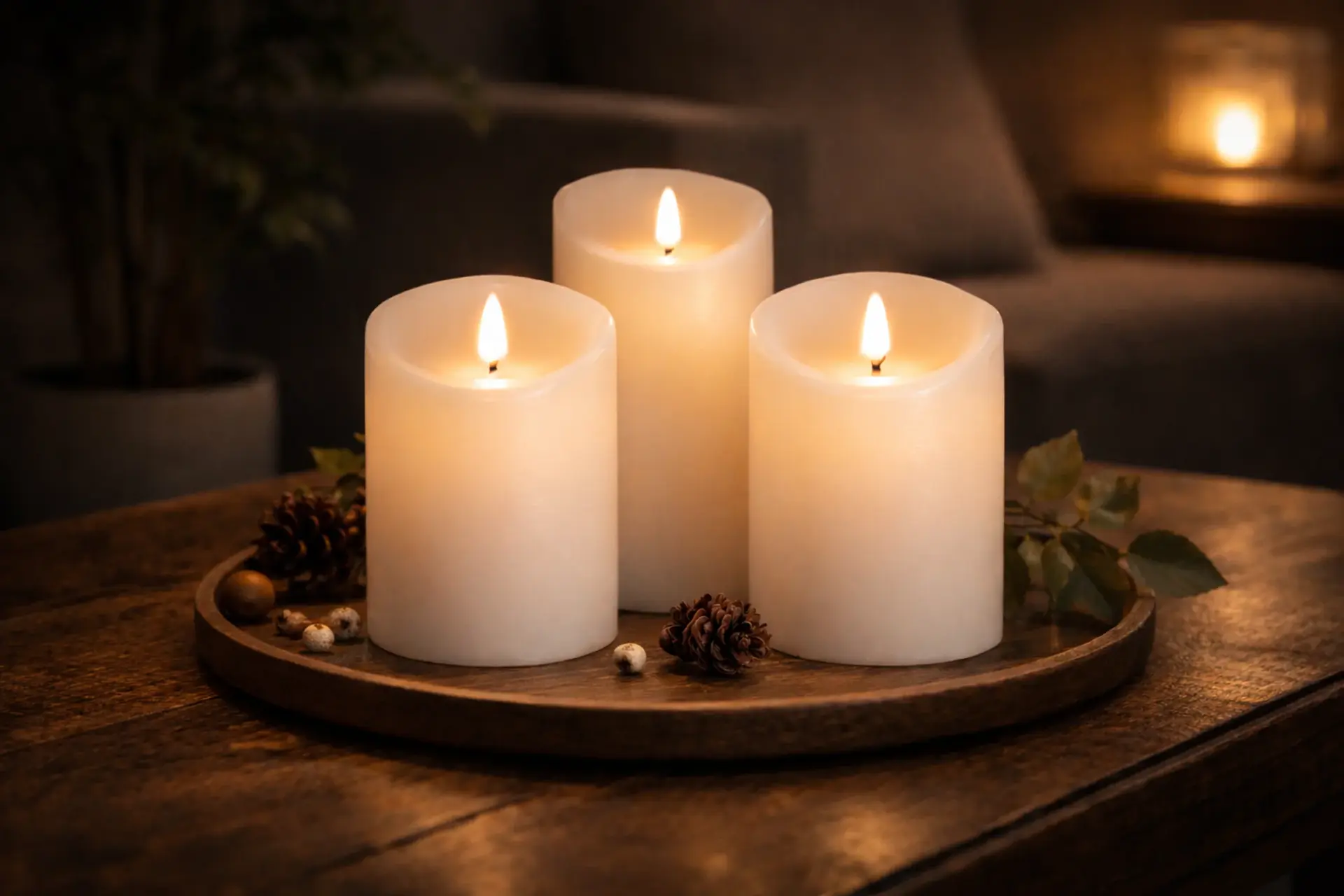 Cata Ct-8433 Prag 3'Lü Mum Set Pilli