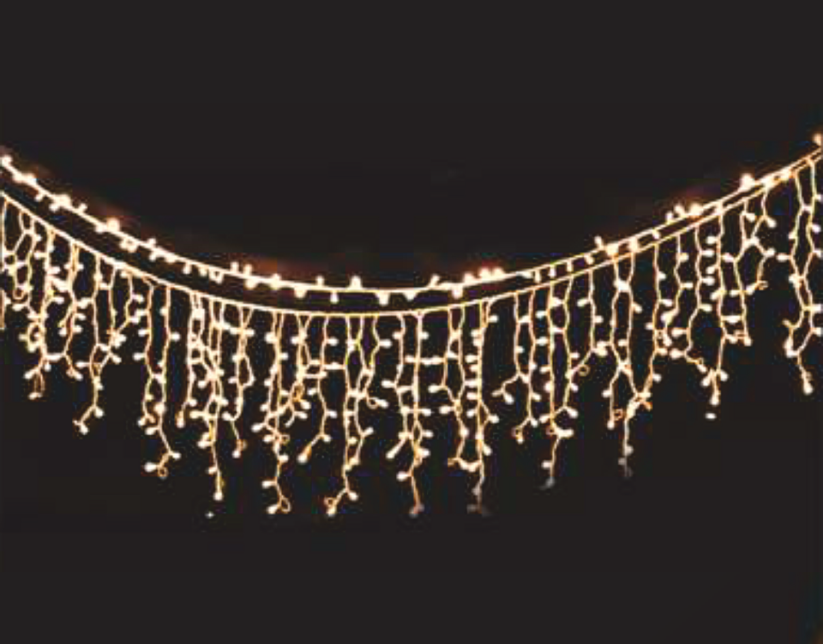 Cata Ct-8504 Animasyonlu Saçak 3 Mt 140 Ledli Günışığı+Beyaz 45X65 Cm ( Ip44  )