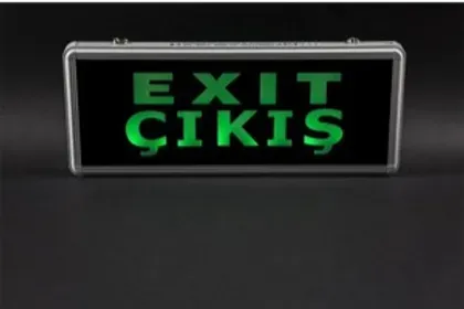 Cata Ct-9175 3W Exıt Çıkış Armatürü Ledli 3 Saat Akülü