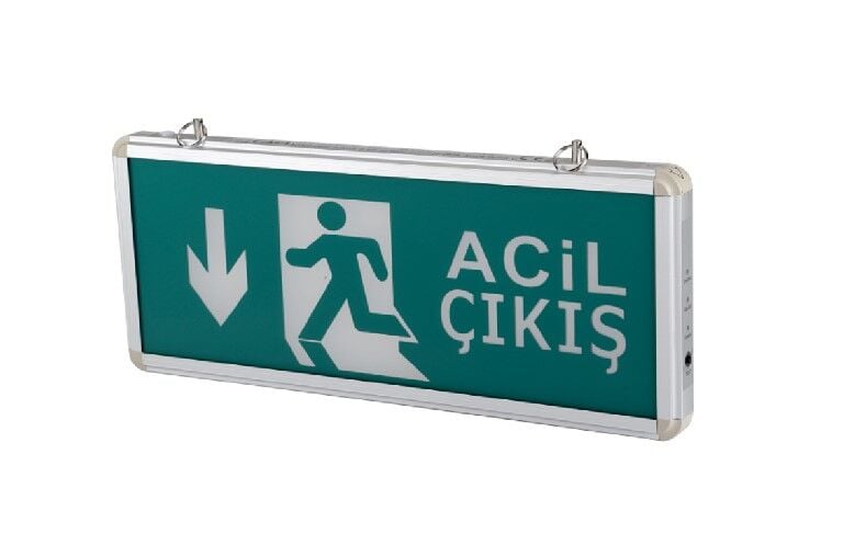 Cata Ct-9178 3W Exıt Çıkış Armatürü Ledli 3 Saat Akülü