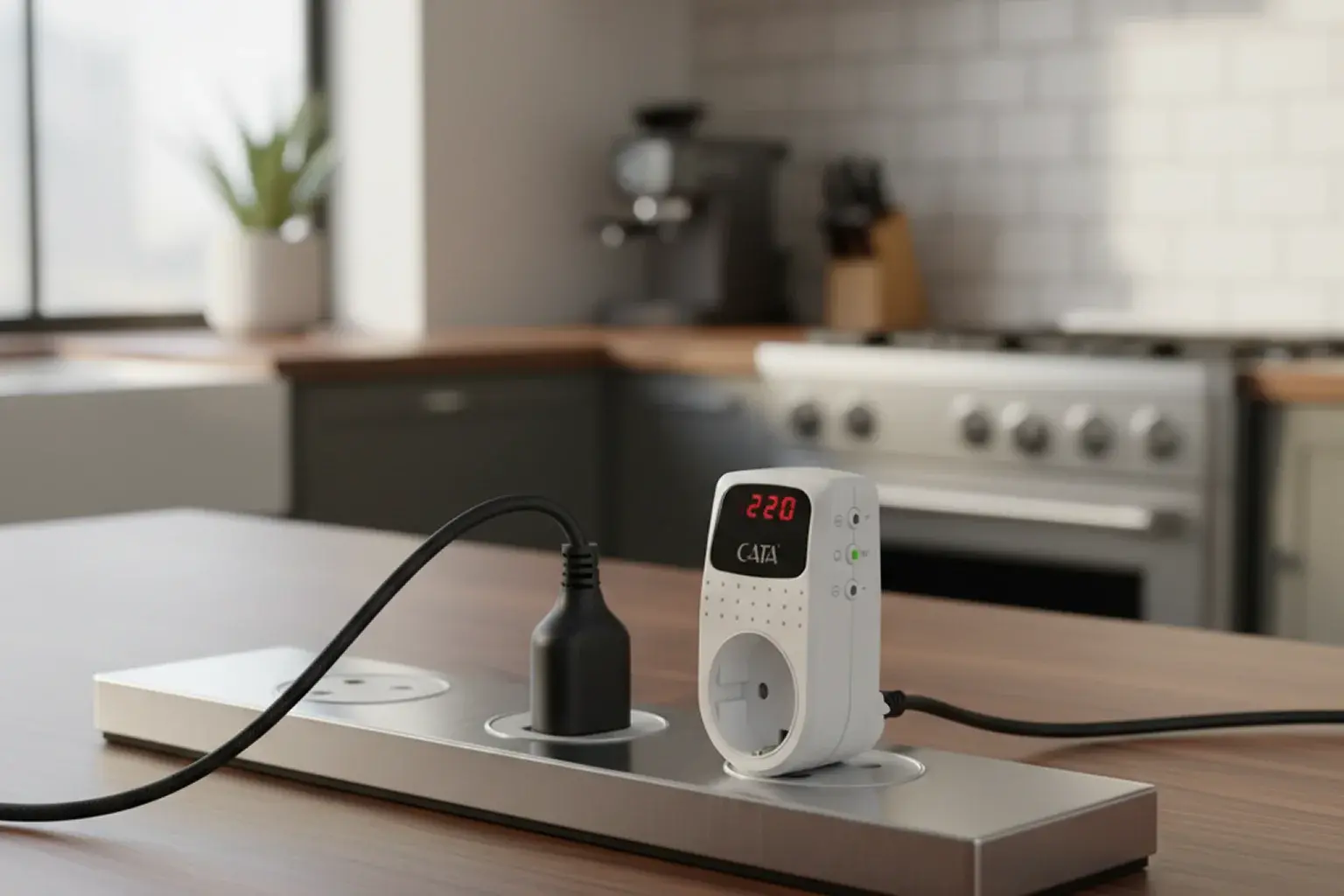 Cata Ct-9187 Dijital Akım Korumalı Priz ( 918 Joule ) ( 4000W )