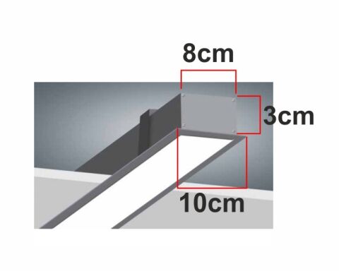 200 Cm Sıvaaltı Linear 84W (10Cmx3,5Cmx8Cm)