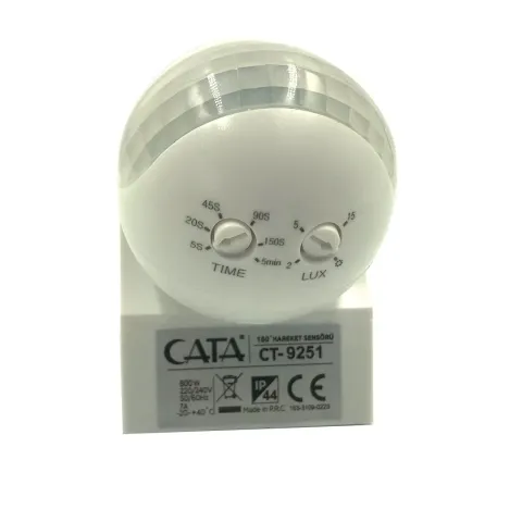 Cata Ct-9251 180 Derece Hareket Sensörü ( 800W )