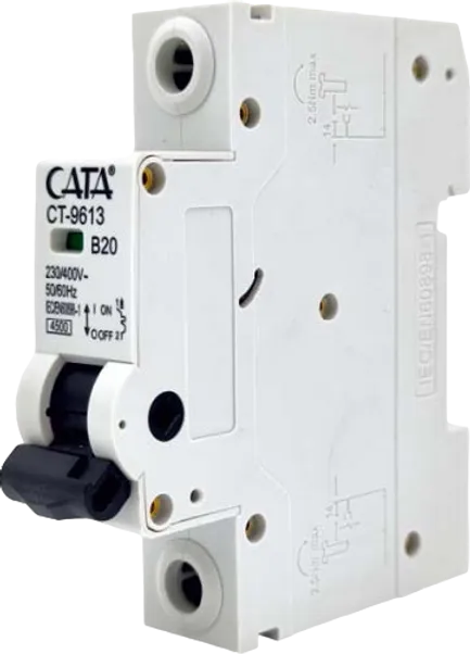 Cata Ct-9613 20 Amper Sigorta ( B Tipi / Monofaze / 4.5 Ka )