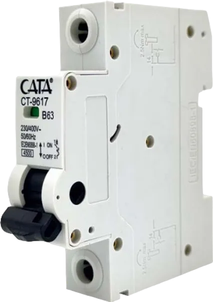 Cata Ct-9617 63 Amper Sigorta ( B Tipi / Monofaze / 4.5 Ka )