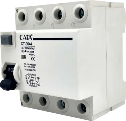 Cata Ct-9644 63 Amper Kaçak Akım Rölesi ( 30 Ma / Trifaze / 6 Ka )
