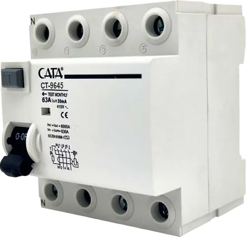 Cata Ct-9645 63 Amper Kaçak Akım Rölesi ( 300 Ma / Trifaze / 6 Ka )