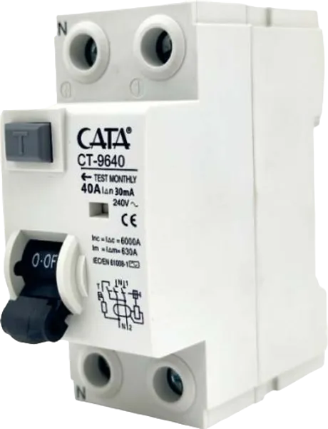 Cata Ct-9650 32 Amper Kaçak Akım Rölesi ( 30 Ma / Monofaze / 6 Ka )