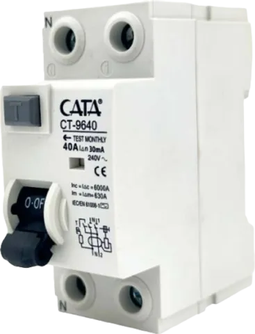 Cata Ct-9650 32 Amper Kaçak Akım Rölesi ( 30 Ma / Monofaze / 6 Ka )