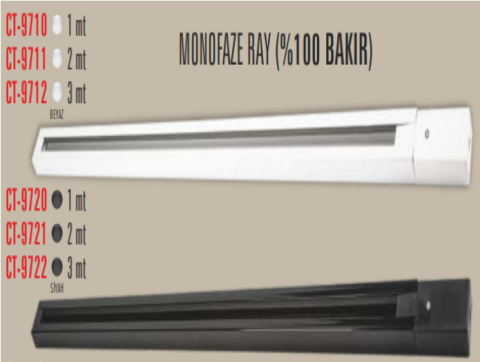 Cata Ct-9720 Monofaze ( 1M ) Ray Siyah (İthal)