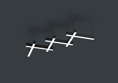 70X70X70 Cm 114W Üçlü Linear Takım Armatür