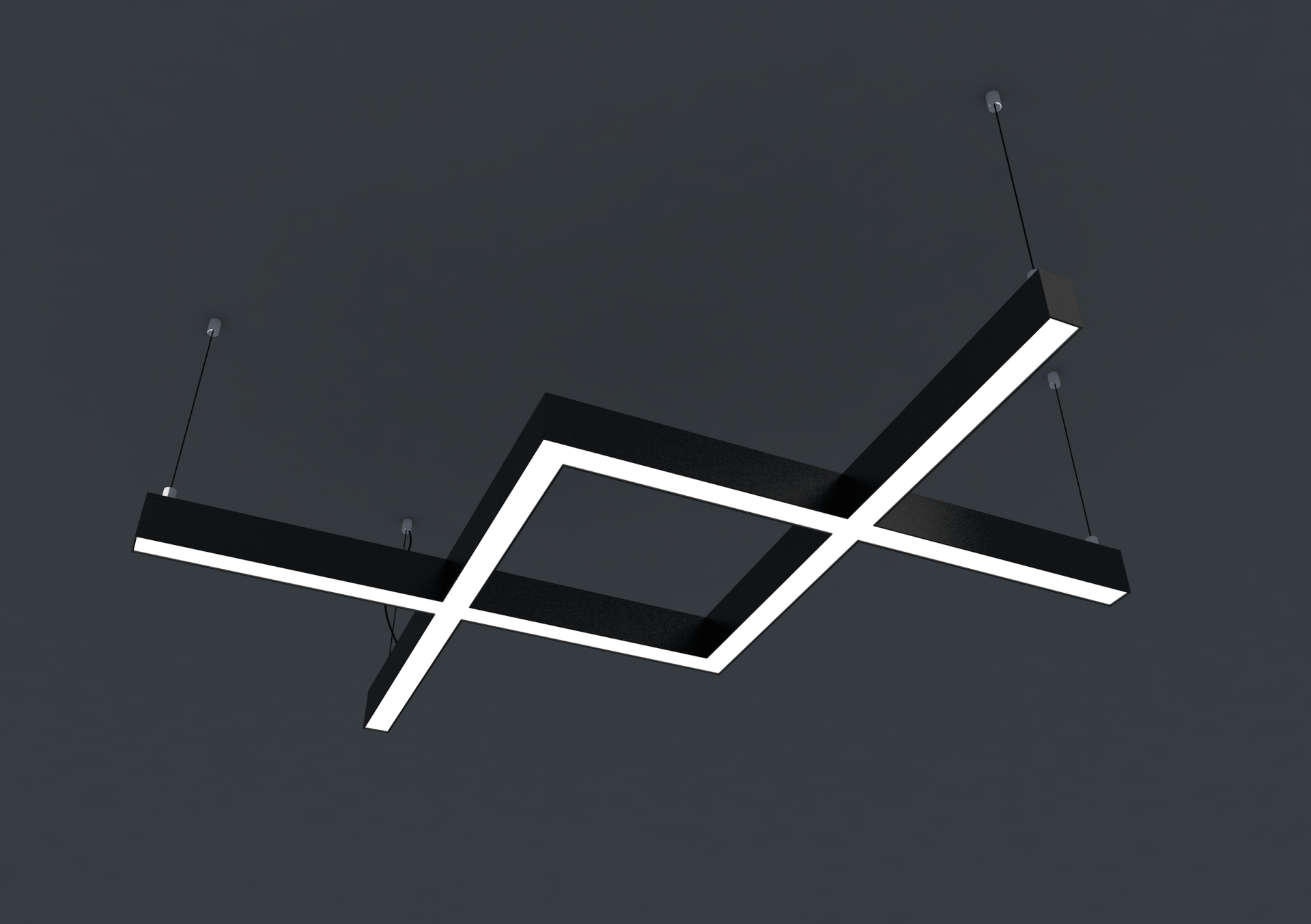 120X120 Cm 144W Balık Linear Armatür