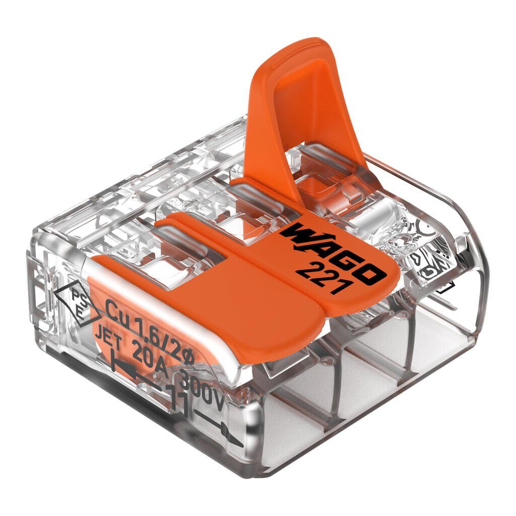 Wago 221-413 Çok Amaçlı Klemens 3x4 mm