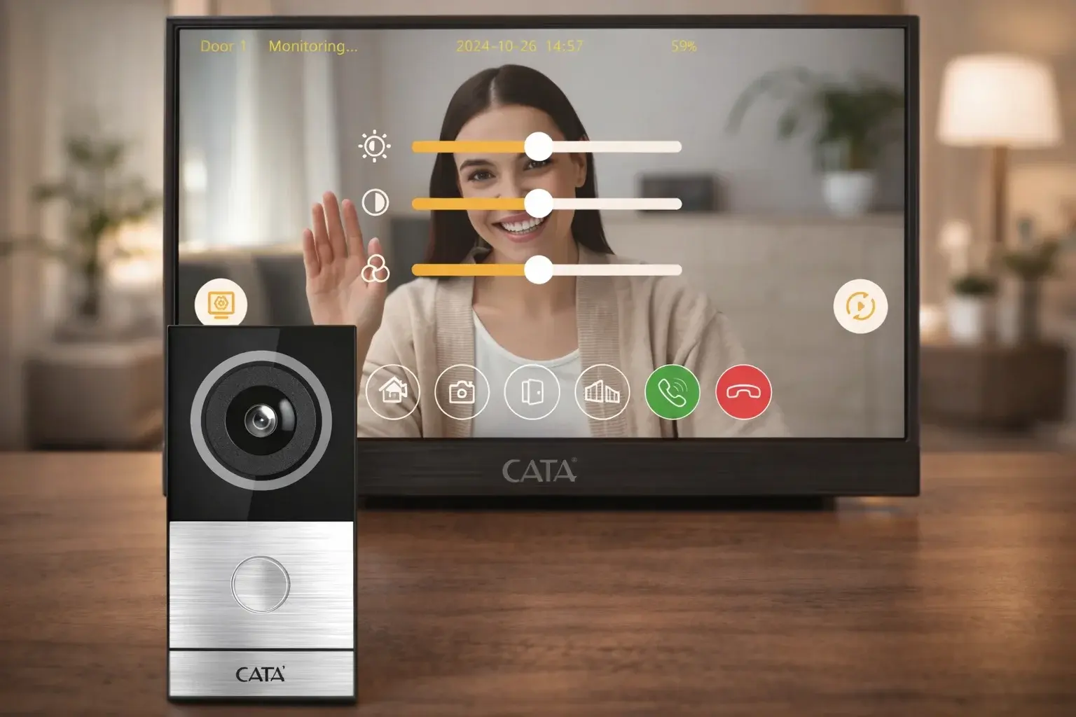 Cata Ct-4030 Akıllı Villa Set 7'' HD Ekran