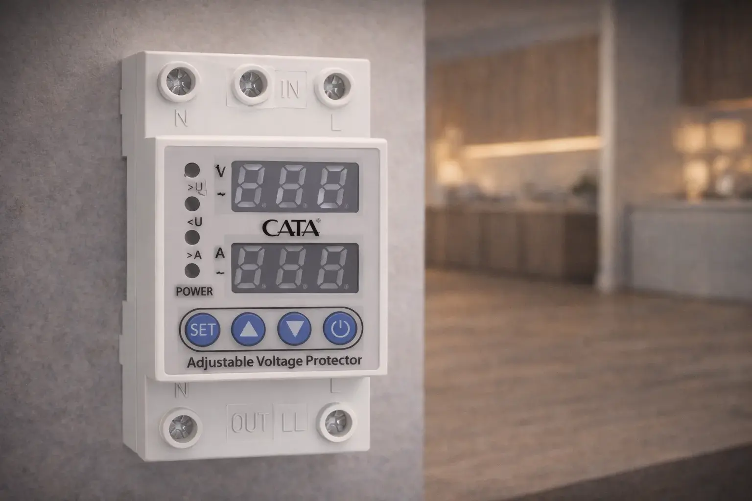 Cata CT-9198 Akıllı Voltaj Ve Akım Koruyucu Monofaze 63A