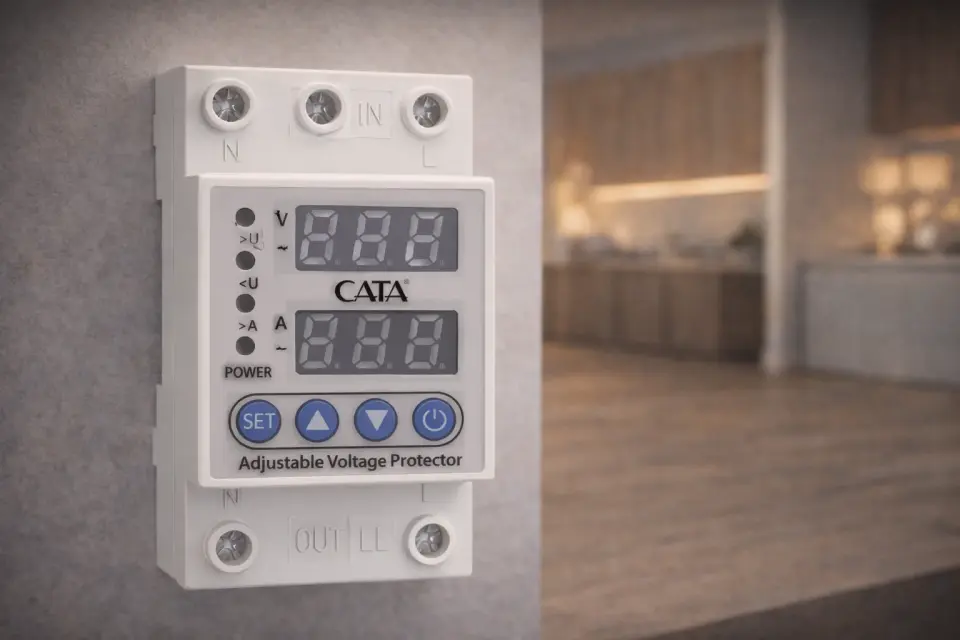 Cata CT-9198 Akıllı Voltaj Ve Akım Koruyucu Monofaze 63A